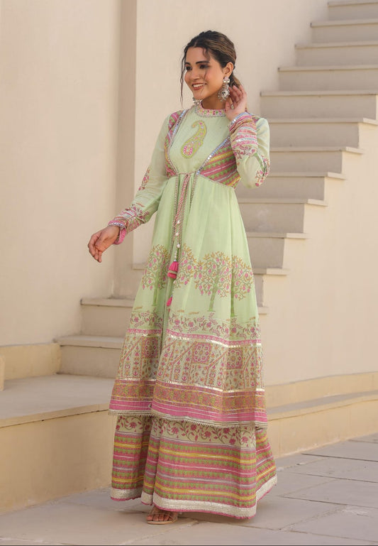 STORI Festive Anarkali Kurti Set