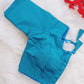 Sky Blue Solid Color Dailywear CottonSilk Blouse