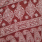 Deep Red Noor Full Jaal Hand Embroidered Lucknowi Chikankari Saree