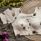 Embroidered Cambric Cotton Designer Blouse With Puffed Sleeves