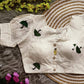 Embroidered Cambric Cotton Designer Blouse With Puffed Sleeves
