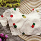 Embroidered Cambric Cotton Designer Blouse With Puffed Sleeves