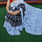 Black Batik Maze Cotton Mulmul Saree
