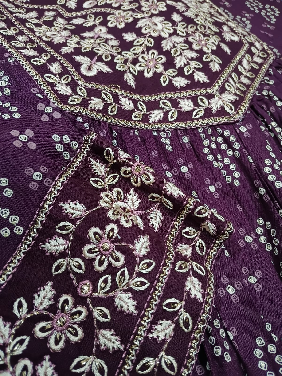 STORI Wine Anarkali for Women