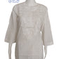 White Dobby Cotton Short Chikankari Kurti