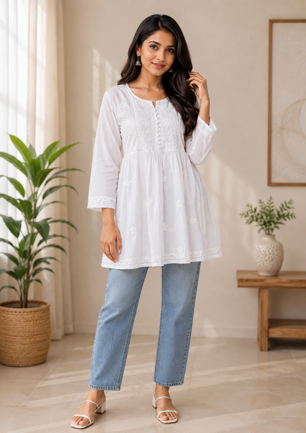 WhiteShortKurti-1