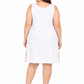 White Cotton Long Inner Slip Plus Size1