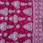 Wine Sanah Handcrafted Lucknowi Chikankari Saree