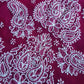 Wine Sanah Handcrafted Lucknowi Chikankari Saree