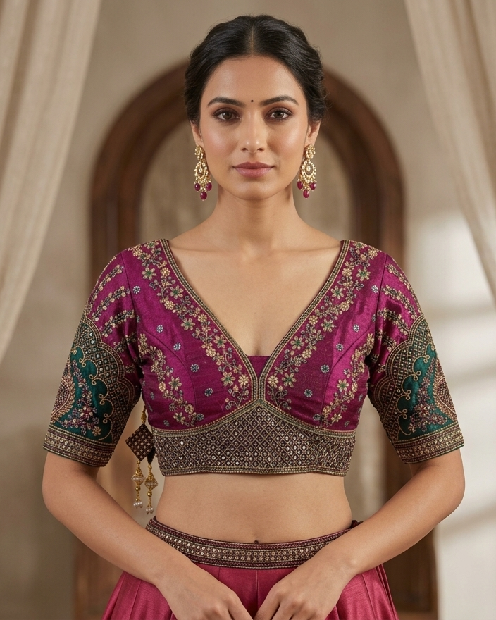 Padmavati Heavy Embroidered Bridal Blouse