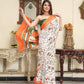 Worli Art Printed Multicolor Handloom Cotton Mulmul Saree