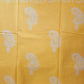 Yellow & Purple Handloom Cotton Mulmul Saree