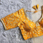 Yellow Banarasi Silk Blouse 