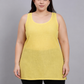 Yellow Cotton Short Inner Slip  Plus Size