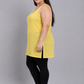 Yellow Cotton Short Inner Slip  Plus Size2