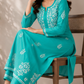 Zaarah Mint Green Handcrafted Soft Modal Cotton Chikankari Kurti