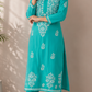Zaarah Mint Green Handcrafted Soft Modal Cotton Chikankari Kurti