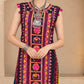 Navratri Dark green kurta with flared skirt