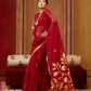 STORI Saree Red Munga Silk