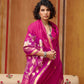 STORI Pink Munga Silk Saree