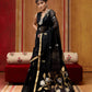 STORI Black Munga Silk Saree