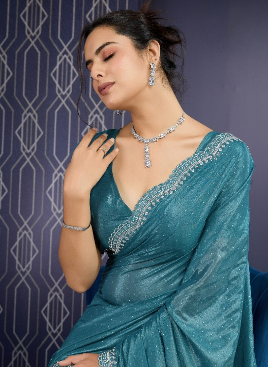 Buy Blue  Partywear Sarees Online at STORI