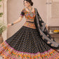 Leheriya Black Lehenga Choli Set 