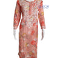 Floral Peach Cotton Mulmul Chikankari Kurti