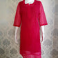 Havoka Georgette Tone-to-Tone Chikankari Kurti With Inner