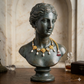 Kiyara raw stone  Statement Necklace Set With Dangling Earrings