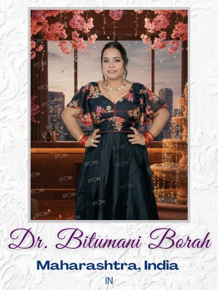 Organza Butterfly Sleeves Printed Blouse