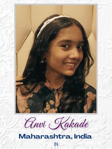 Anvi Kakade in STORI Round Stone Drop Earrings
