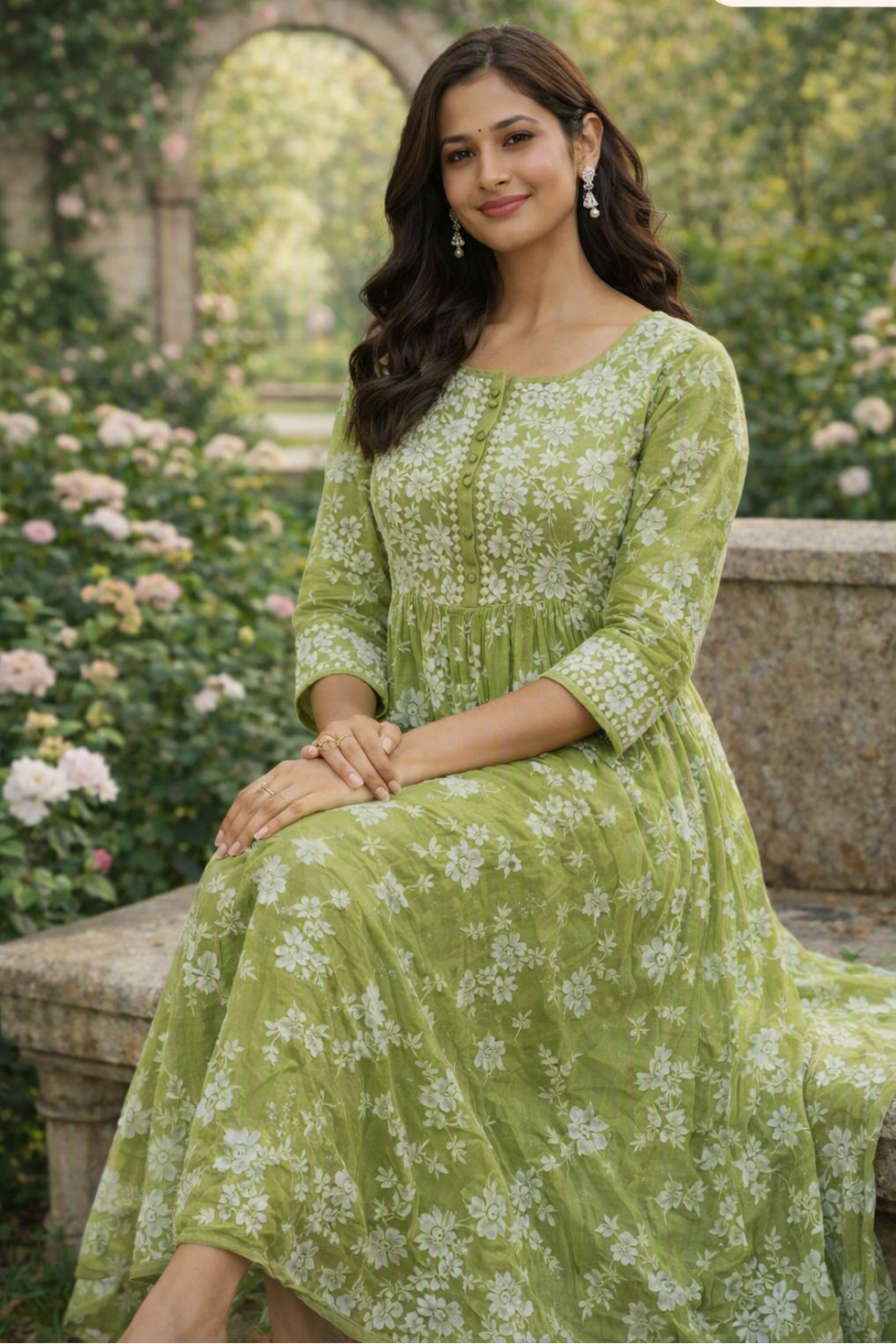 light_green_mul_cotton_kurti1