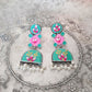 Sragavi Handcrafted Meenakari Earrings