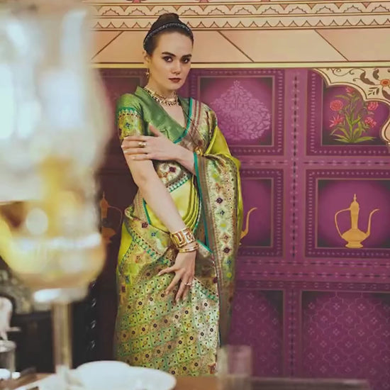 Shop Tissue Silk Saree Online-STORI