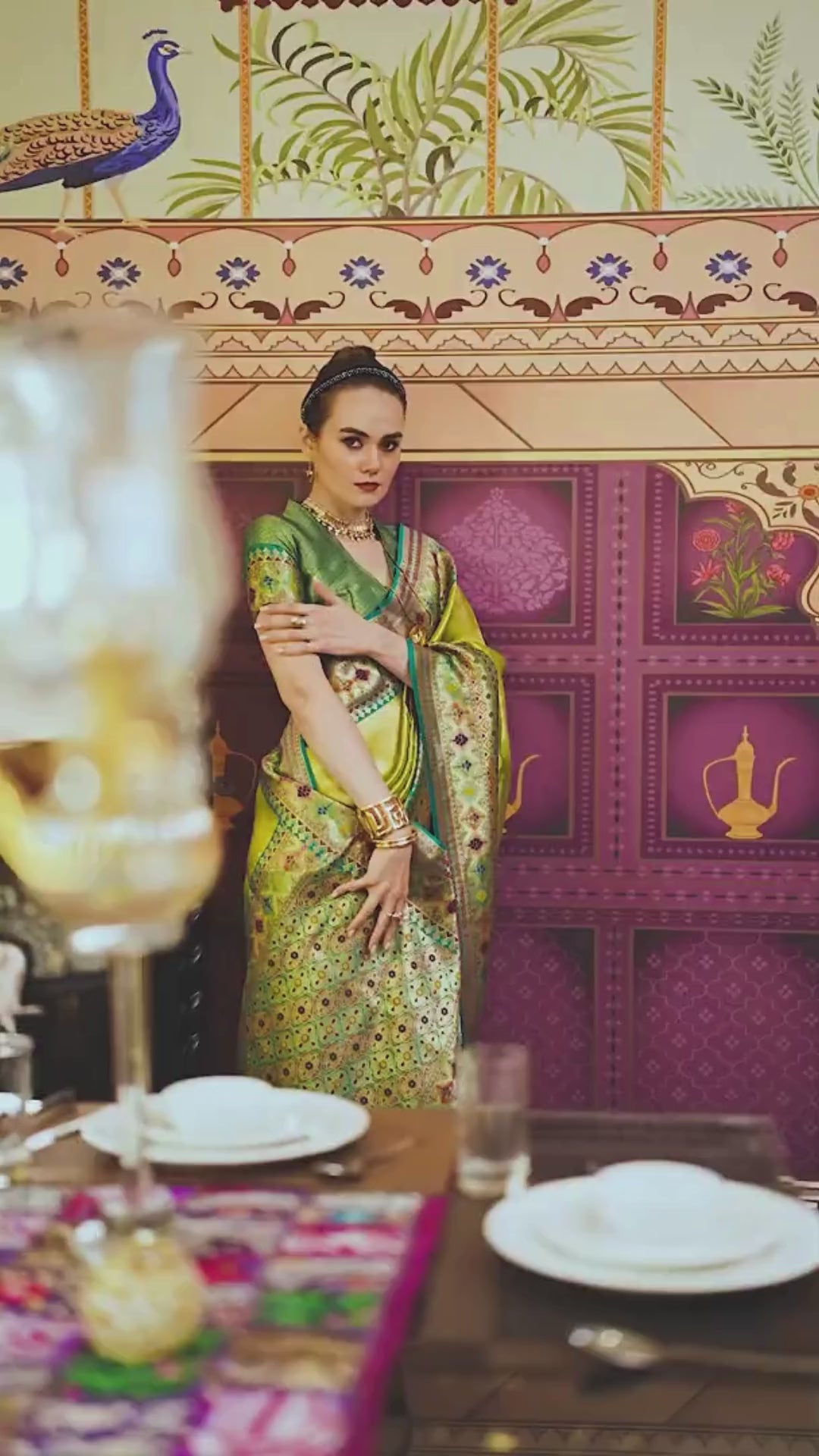 Shop Tissue Silk Saree Online-STORI