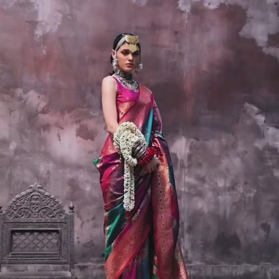 Bridal Banarasi Silk Saree Online-STORII