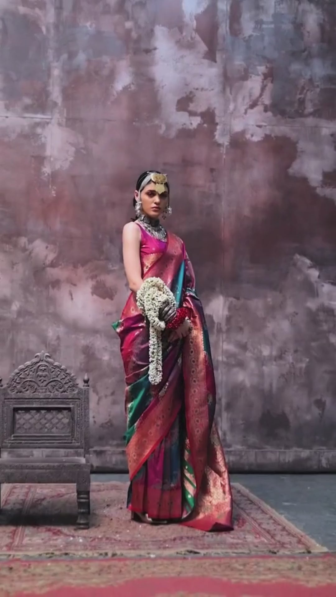 Bridal Banarasi Silk Saree Online-STORII