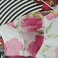 Organza Puff Sleeves Printed Blouse