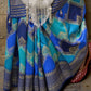 Banarasi Silk Saree With Blue Diamond Palettes