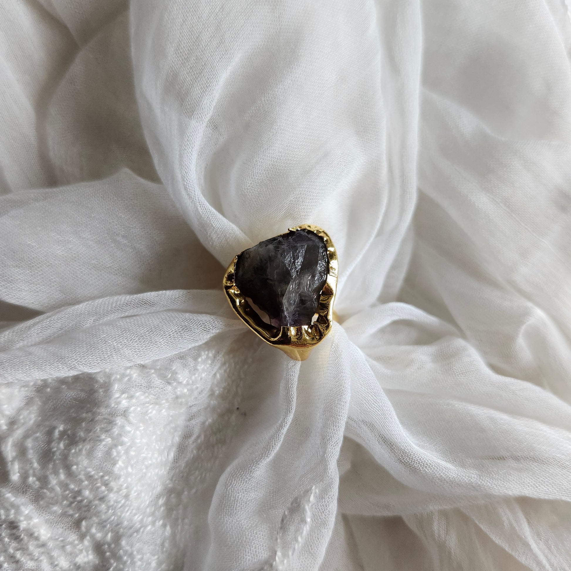 Shop Gemstone Golden Finger Rings Online- STORI