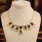 Drashti Multicolor Stone & Pearls Necklace Set
