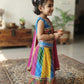 Multicolor Lehenga Choli with Dupatta for Girls