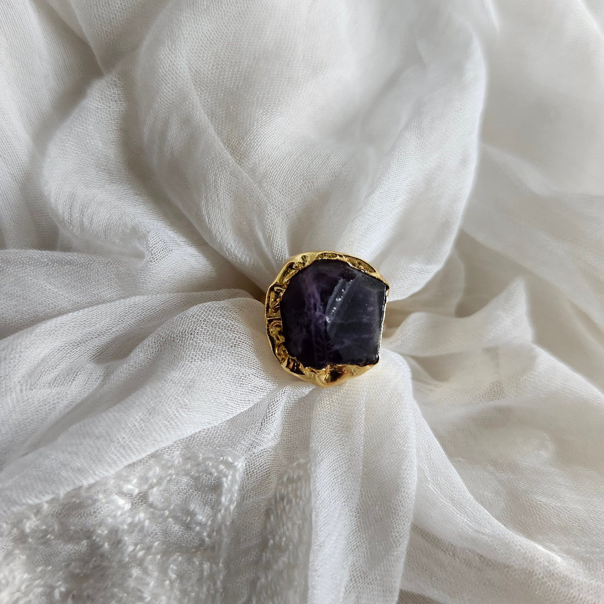 Shop Gemstone Golden Finger Rings Online- STORI