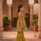 Lotus Prints Brown Sharara Set for Girls