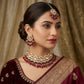 Laalika Kundan & Beads Layered Choker Set With Maang Tika
