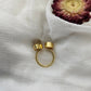 Raw Stone Golden Ring