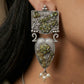 Yashika Silver Lookalike Statement Earrings