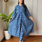 Shop Blue Nyra Cut Cotton Kurti Set