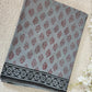 Grey Handloom Cotton Mulmul Saree Online-STORI